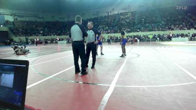 175 lbs Round Of 64 - Raheem Ellzey, Lawton vs Kaleb Peach, Hennessey Eagles Jr High