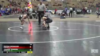 126 lbs Quarterfinals (8 Team) - Justin Cavanaugh, Munford vs Cooper Johnson, Greeneville