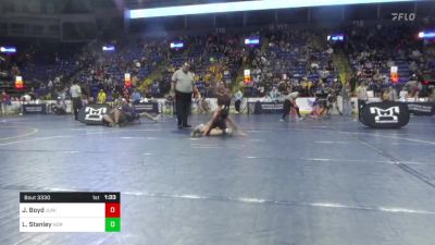 95 lbs Round Of 16 - John Boyd, Juniata Valley vs Luke Stanley, Norwin