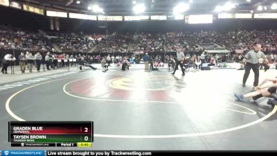 5A 132 lbs Cons. Round 1 - Taysen Brown, Thunder Ridge vs Graden Blue, Centennial