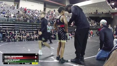 85 lbs Round 5 (6 Team) - Kamdyn Goulet, North Dakota 1 vs Keynu Neiswender, Team Missouri