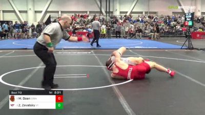 184 lbs Consolation - Maxwell Dean, Cornell vs Zack Zavatsky, Virginia Tech