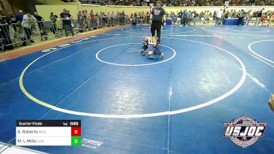 40 lbs Quarterfinal - Sailor Roberts, Wesley Wrestling Club vs Maverick Lester-Mills, Lions Wrestling Academy