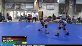 120 lbs Round 1 (4 Team) - Jax Forrest, Dynasty Death Row vs Matteo Brown, AACo Allstars