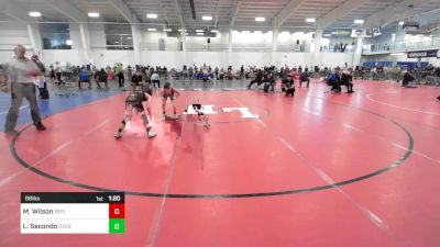 68 lbs Semifinal - Maddox Wilson, Refinery WC vs Lorenzo Secondo, Overcomer Training Center