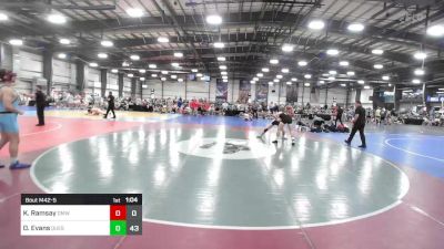 160 lbs Rr Rnd 2 - Keegan Ramsay, Gold Medal WC vs Dylan Evans, Quest School Of Wrestling Gold