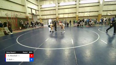 132 lbs Cons. Round 1 - Randy Marshall, Panguitch vs Zack Butt, Ridgeline Riverhawks