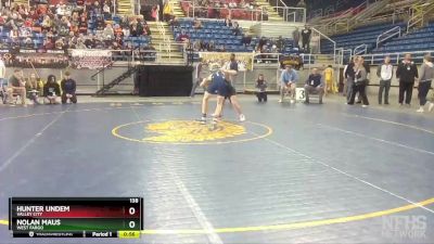 138 lbs Cons. Round 1 - Nolan Maus, West Fargo vs Hunter Undem, Valley City