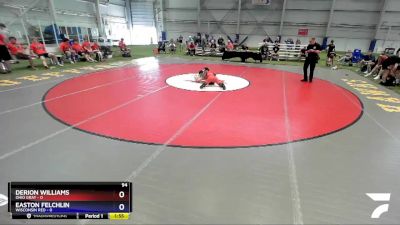 94 lbs Round 3 (8 Team) - Derion Williams, Ohio Gray vs Easton Felchlin, Wisconsin Red