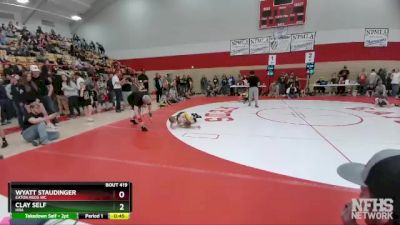 58-62 lbs Round 1 - Clay Self, HRA vs Wyatt Staudinger, Eaton Reds WC