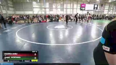 68 lbs Cons. Round 1 - Poorna Babu, TX vs Isabel Worthing, MI