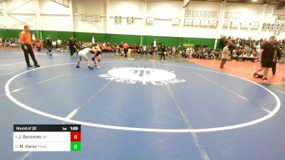 108 lbs Round Of 32 - Jack Borowiec, Monsignor Farrell vs Mike Perez, Farmingdale