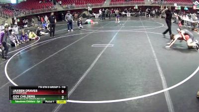 110 lbs 2nd Place Match - Coy Childers, Nebraska Elite Wrestling Club vs Jaxsen Draves, GI Grapplers