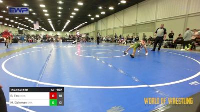 68 lbs Semifinal - Baze Fox, Untouchables 12u Blue vs Mason Coleman, Shelton Wrestling Academy 12U