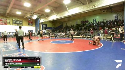 285 lbs Semifinal - Peter Fulgentes, Royal vs Damian Rosales, West Valley