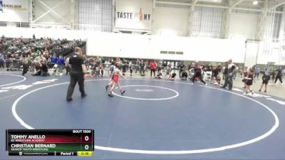 58 lbs Quarterfinal - Christian Bernard, Shaker Youth Wrestling vs Tommy Anello, B2 Wrestling Academy