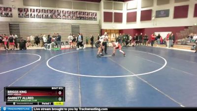 135 lbs Quarterfinal - Briggs KING, West Jordan vs Garrett Allred, Grantsville Wrestling Club