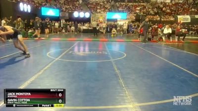 AA - 138 lbs 5th Place Match - Jack Montoya, Bozeman vs Gavin Cotton, Great Falls / MSDB