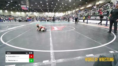 52 lbs Final - Kayden Arevalos, Socal Grappling Club vs Camren Redwine, New Mexico