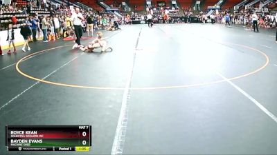 65 lbs Quarterfinal - Royce Kean, Soldotna Whalers WC vs Bayden Evans, Machine Shed