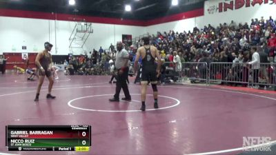 160 lbs Semifinal - Nicco Ruiz, St John Bosco vs Gabriel Barragan, West Valley