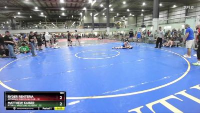 138 lbs Finals (2 Team) - Ryder Renteria, JEFFERSON WRESTLING CLUB vs Matthew Kaiser, PIT BULL WRESTLING ACADEMY