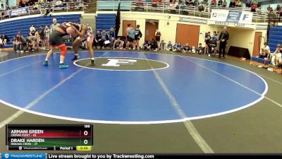 195 lbs Round 2 (4 Team) - Armani Green, Crown Point vs Drake Harden, Indiana Creek