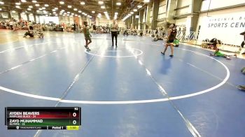 92 lbs Rd# 4- 2:00pm Friday Final Pool - Ayden Beavers, Maryland BLACK vs Zayd Muhammad, Olympia
