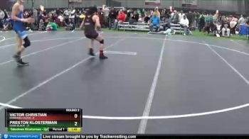 126 lbs Round 2 (4 Team) - Preston Klosterman, Iowa Black vs Victor Christian, Montana Silver