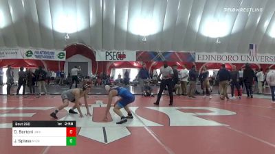 141 lbs Quarterfinal - Danny Bertoni, Univ Of Maryland vs Jacob Spiess, Michigan State