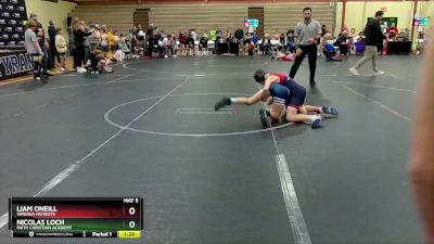 84 lbs Semifinal - Liam Oneill, Virginia Patriots vs Nicolas Loch, Faith Christian Academy