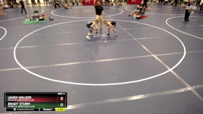 82 lbs Quarterfinal - James Walker, MN Elite Wrestling Club vs Brody Sturm, Pinnacle Wrestling Club