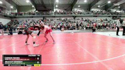 150 lbs Cons. Semi - Graham Kennedy, Maysville Youth Wrestling-AA vs Carson Rooks, Webb City Youth Wrestling Club-AAA