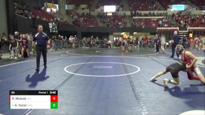 88 lbs Cons. Round 4 - Anson Taylor, Circle Wrestling Club vs Riley Mcleod, Conrad Wrestling Club