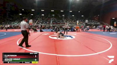 3A-113 lbs Semifinal - Spencer Wright, Green River vs Ty Peterson, Cody