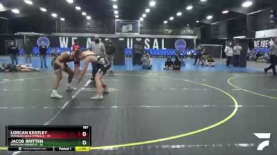 187 lbs Round 4 (8 Team) - Lorcan Keatley, Michigan Gold Pitbulls vs Jacob Britten, Michigan Monkeys