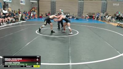 215 lbs Round 3: 4:30pm Fri. - Hayden Martin, South Anchorage High School vs Denali Schijvens, Thunder Mountain