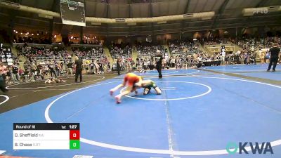 92 lbs Round Of 16 - Drake Sheffield, R.a.w. vs Brett Chase, Tuttle Wrestling