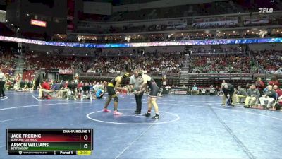 3A-175 lbs Champ. Round 1 - Jack Freking, Dowling Catholic vs Armon Williams, Bettendorf