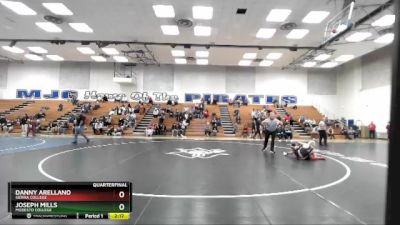 125 lbs Quarterfinal - Joseph Mills, Modesto College vs Danny Arellano, Sierra College