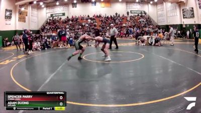 145 lbs Quarterfinal - Spencer Parry, Yorba Linda vs Adam Duong, Upland