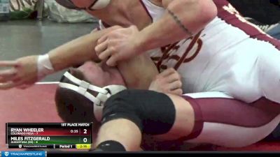 157 lbs Placement (4 Team) - Ryan Wheeler, Colorado Mesa vs Miles Fitzgerald, Augustana (SD)