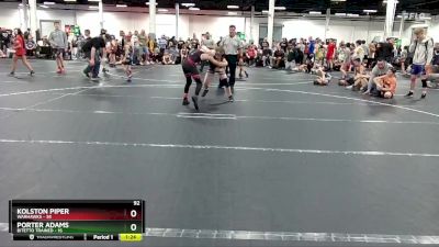 92 lbs Round 4 (8 Team) - Kolston Piper, Warhawks vs Porter Adams, Bitetto Trained