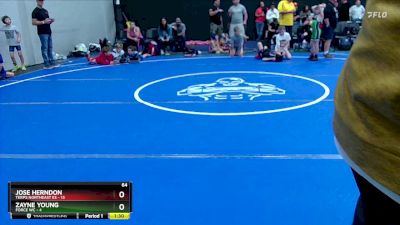 64 lbs Round 3 (8 Team) - Jose Herndon, Terps Northeast ES vs Zayne Young, Force WC