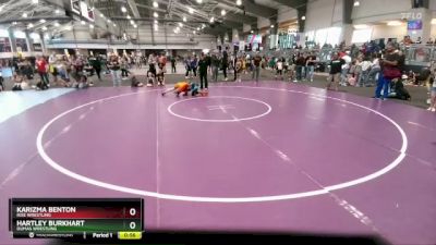 100 lbs Cons. Round 2 - Karizma Benton, Rise Wrestling vs Hartley Burkhart, Dumas Wrestling