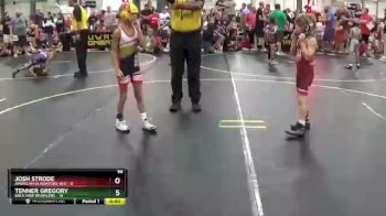 56 lbs Quarterfinals (8 Team) - Josh Strode, American Gladiators-Red vs Tenner Gregory, Backyard Brawlers