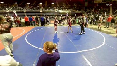 101 lbs Rr Rnd 3 - Lela Bellon, Mandan Wrestling vs AuBree Hoff, Team Montana