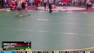 2 - 144 lbs Cons. Round 2 - Andrew Boyd, Richlands vs Bentley Hensley, East Rockingham