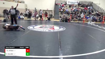 90 lbs Cons. Round 2 - Grayson Zirbes, Alexandria vs Chase Gondik, Superior