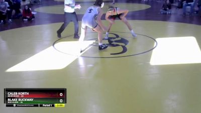 144 lbs Round 5 (8 Team) - Caleb Korth, Bear River vs Blake Buckway, Box Elder